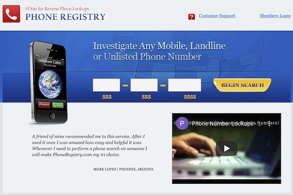 Phone Registry