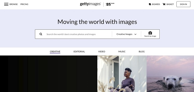 Getty Images Search