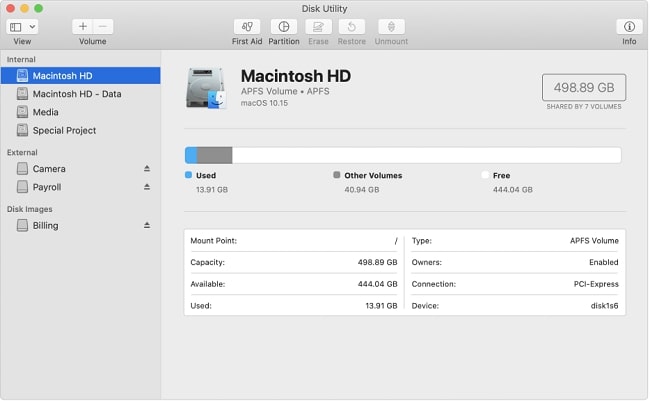 Launch Disk Utility