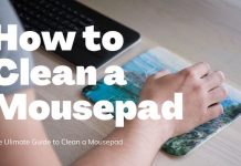 how to clean a mousepad