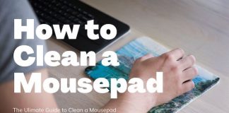 how to clean a mousepad