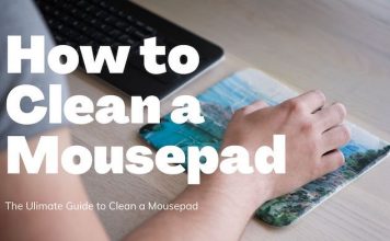 how to clean a mousepad