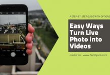 turn live photo to videos