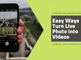 turn live photo to videos