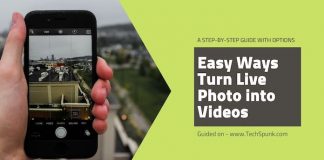 turn live photo to videos