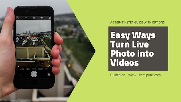turn live photo to videos