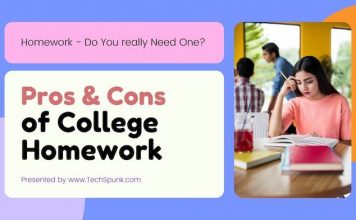 pros and cons college homework