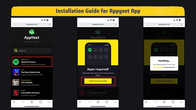installation guide for appyeet
