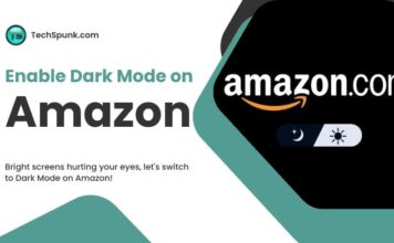 enable dark mode on amazon app