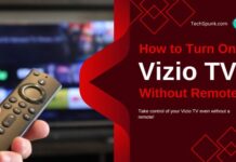 how to turn on vizio tv without remote
