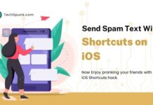 how to send spam text with shortcuts