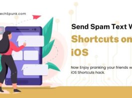 how to send spam text with shortcuts