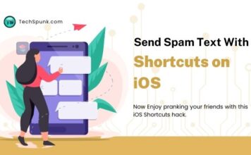 how to send spam text with shortcuts