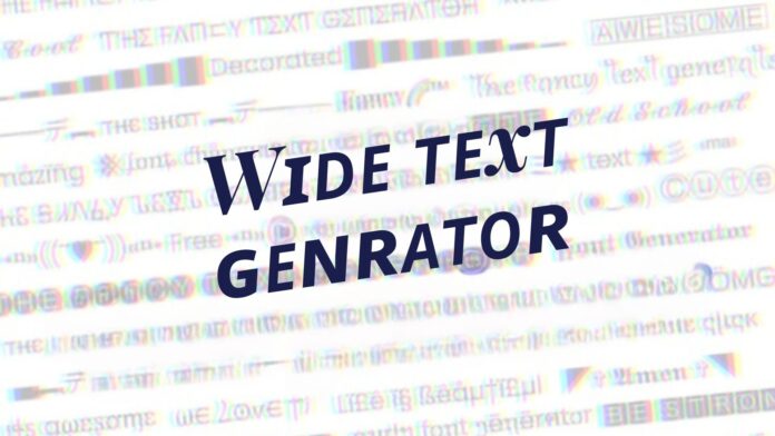 wide text generator