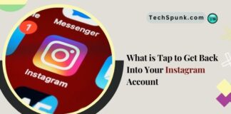 tap to get back into your instagram account