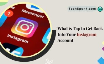 tap to get back into your instagram account