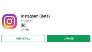 instagram messenger update not showing