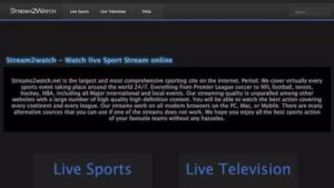 Soccer streaming site