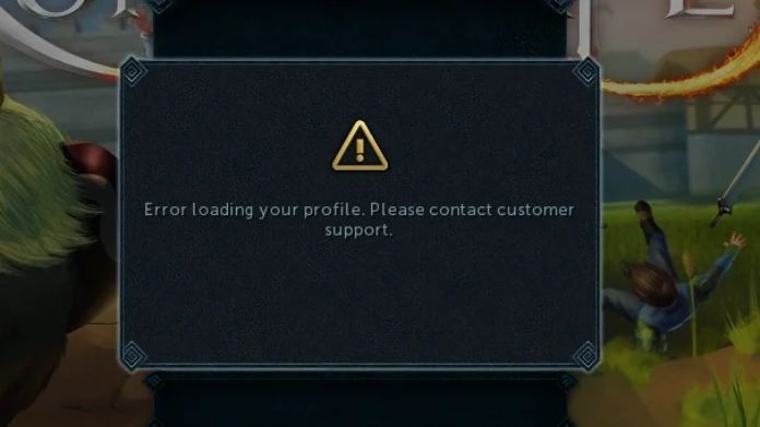 runescape error loading your profile