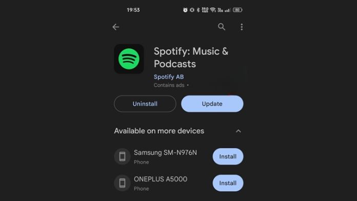 how to update spotify