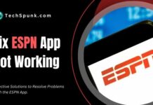espn app not working