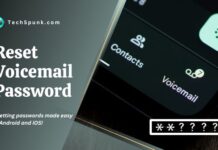 reset voicemail password