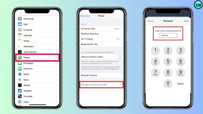 reset default voicemail greeting iphone