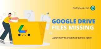 google drive files missing