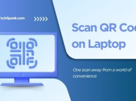 scan qr code on laptop