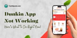dunkin app not working
