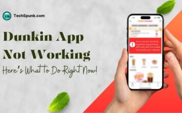 dunkin app not working