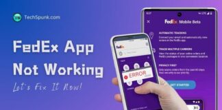 fedex app not working