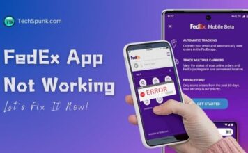 fedex app not working