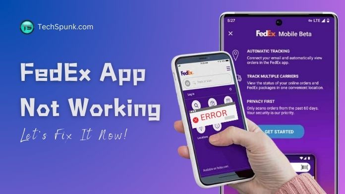 fedex app not working