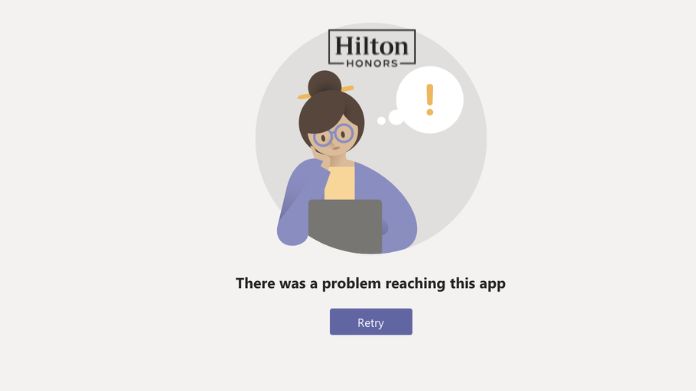hilton app not working