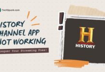 history channel app not working