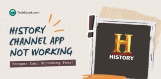 history channel app not working