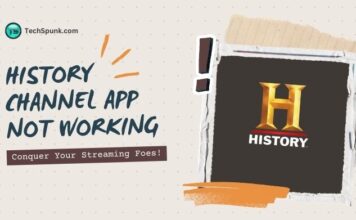 history channel app not working