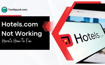 hotels.com app not working