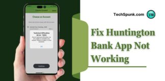 huntington bank app not working