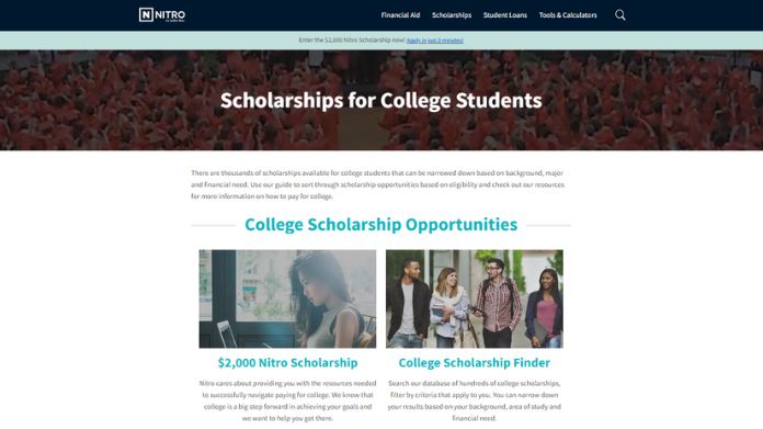 is nitro scholarship legit