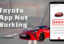 toyota app not working
