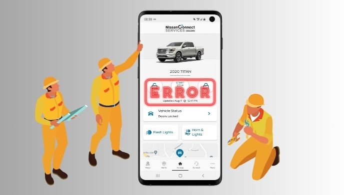nissan connect app not working