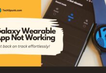 galaxy wearable app not working