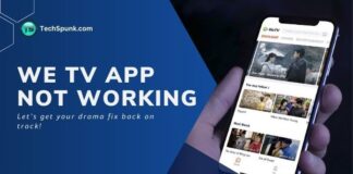 we tv app not working
