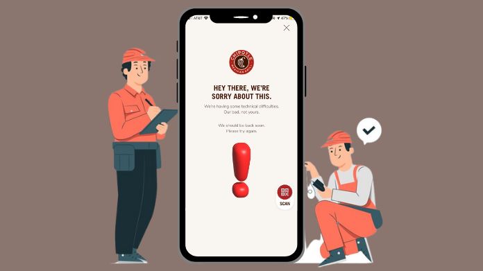 chipotle app not working