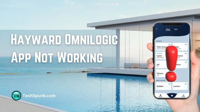 hayward omnilogic app not working