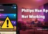 philips hue app not working