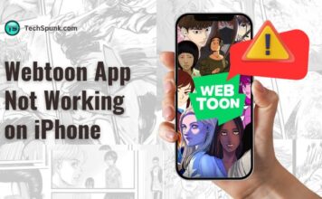 webtoon app not working on iphone