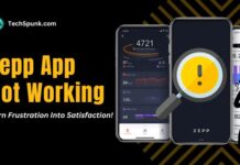 zepp app not working